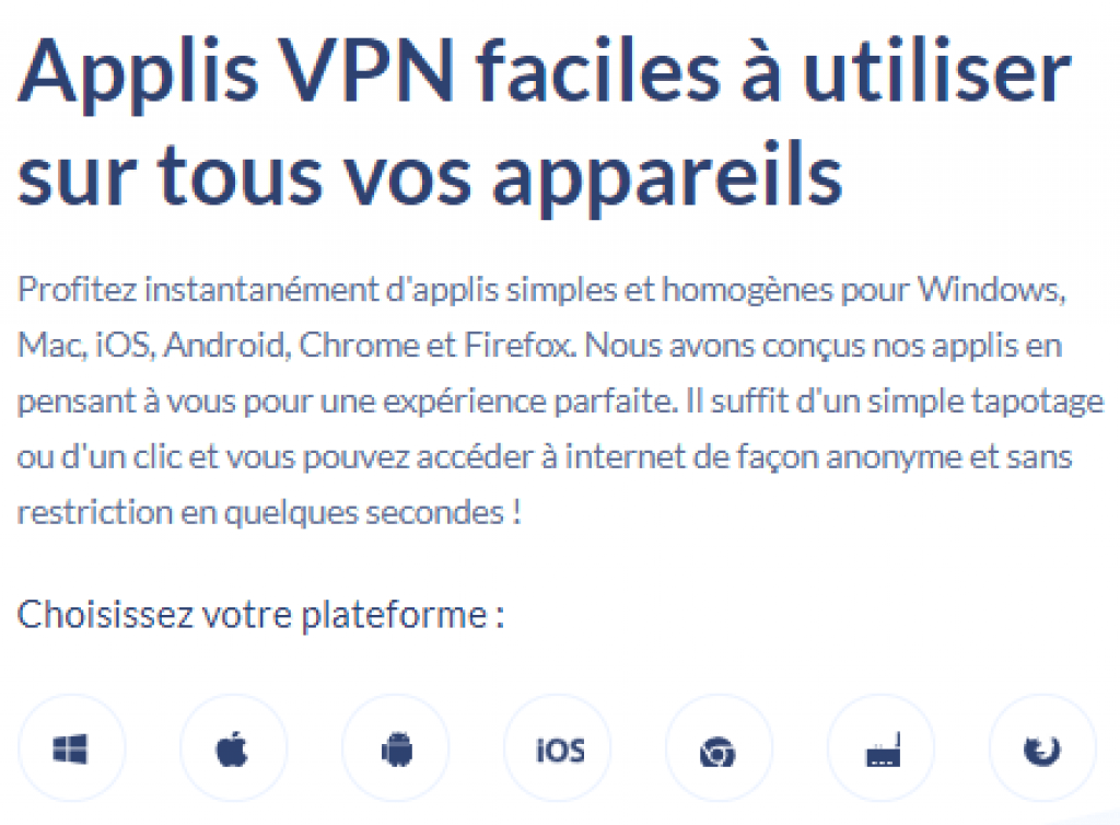 appareils compatibles safervpn