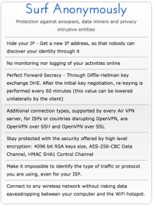 Politique de conservations des logs : AirVPN