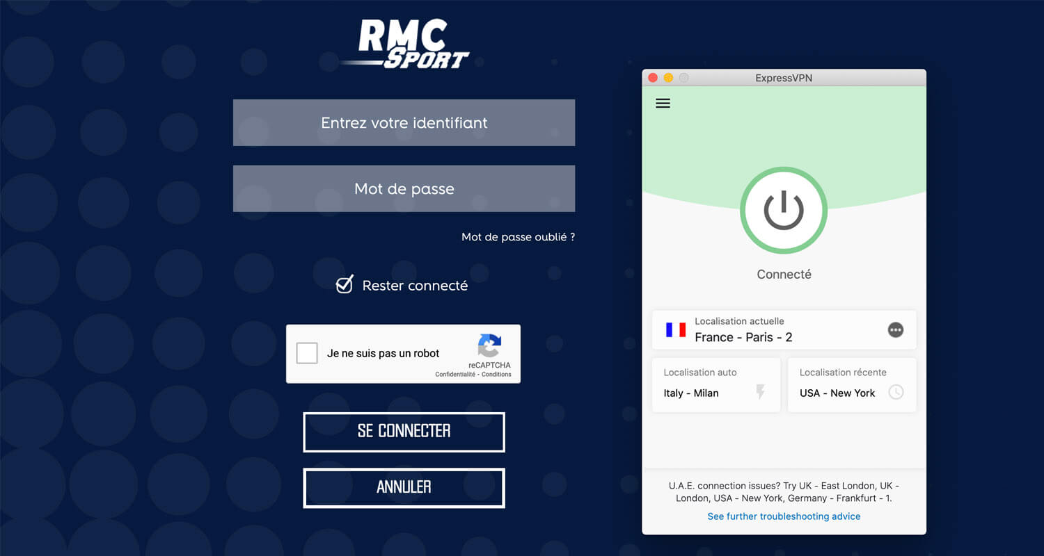 RMC Sport disponible VPN