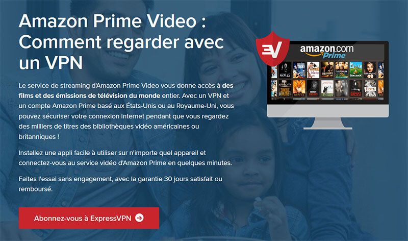 ExpressVPN et Amazon Prime Video