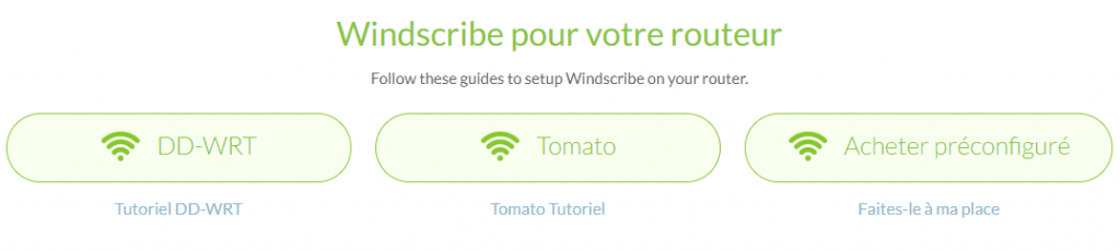 routeur compatible windscribe