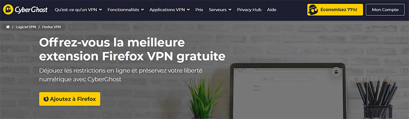 VPN Firefox CyberGhost