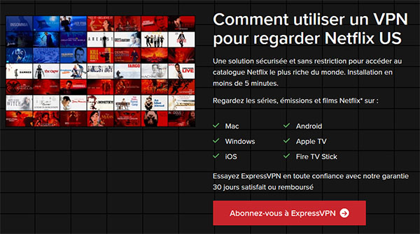 ExpressVPN sur Netflix