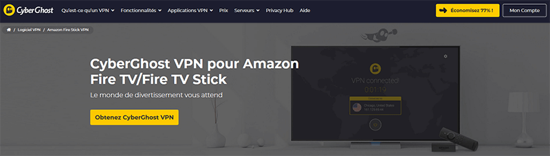 Amazon Fire TV Stick CyberGhost