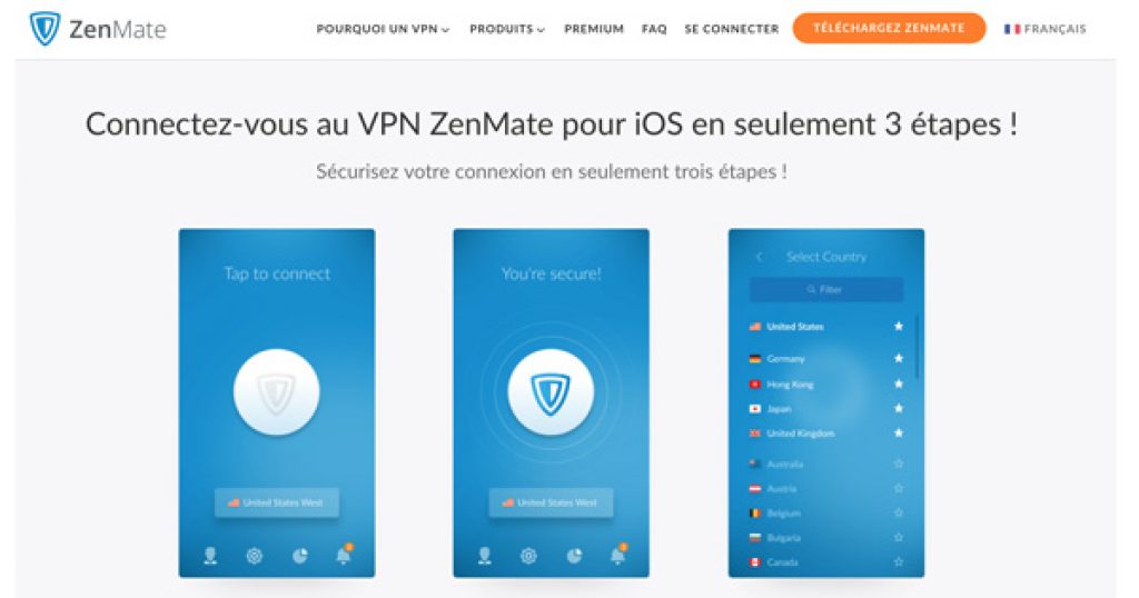 VPN ios Zenmate