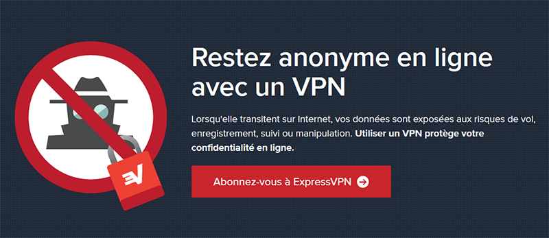 Anonymat en ligne avec ExpressVPN