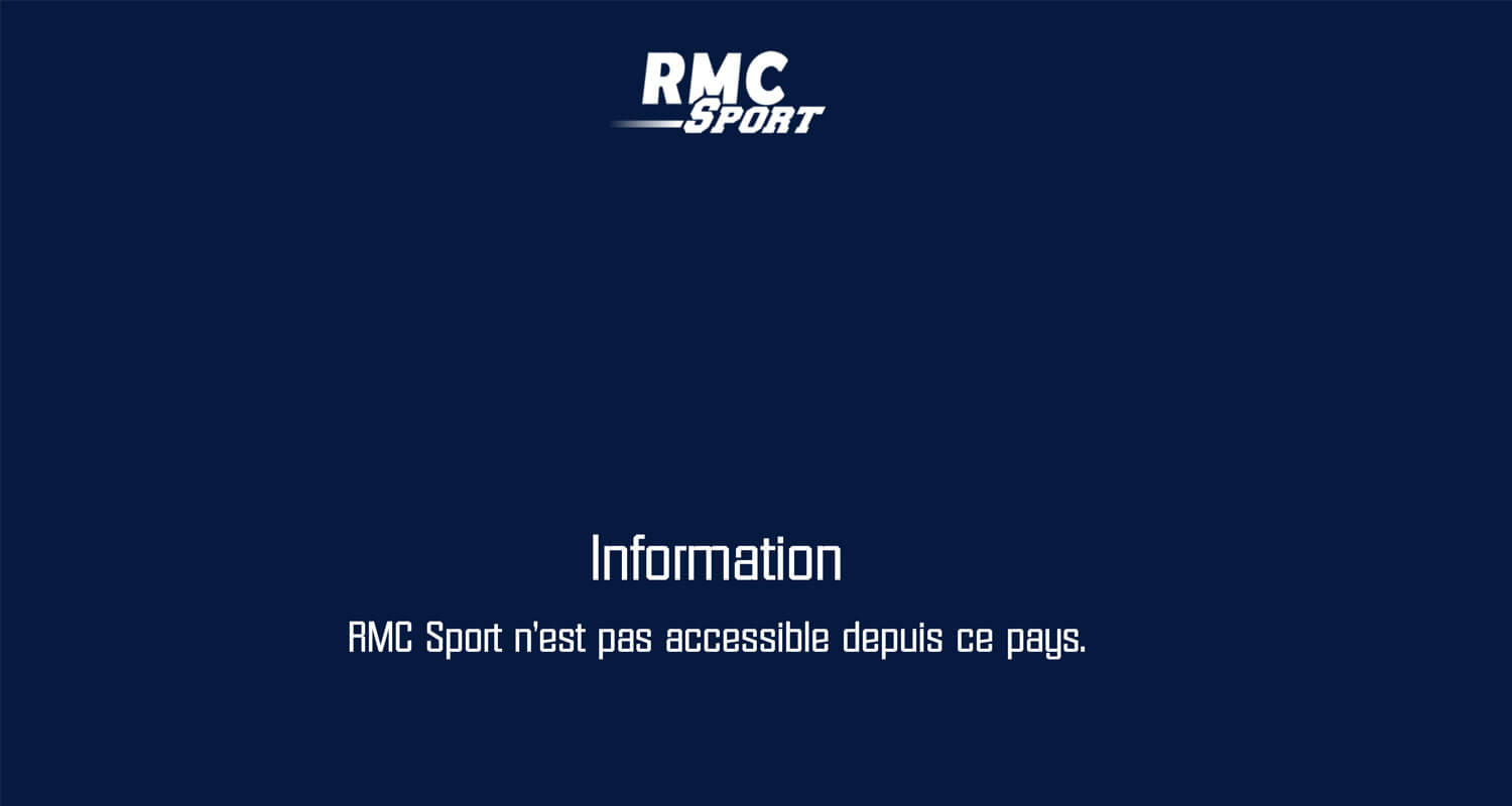 Erreur RMC Sport