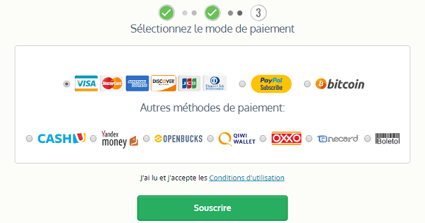 moyens de paiement le vpn