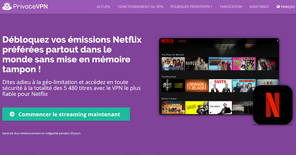 Netflix PrivateVPN